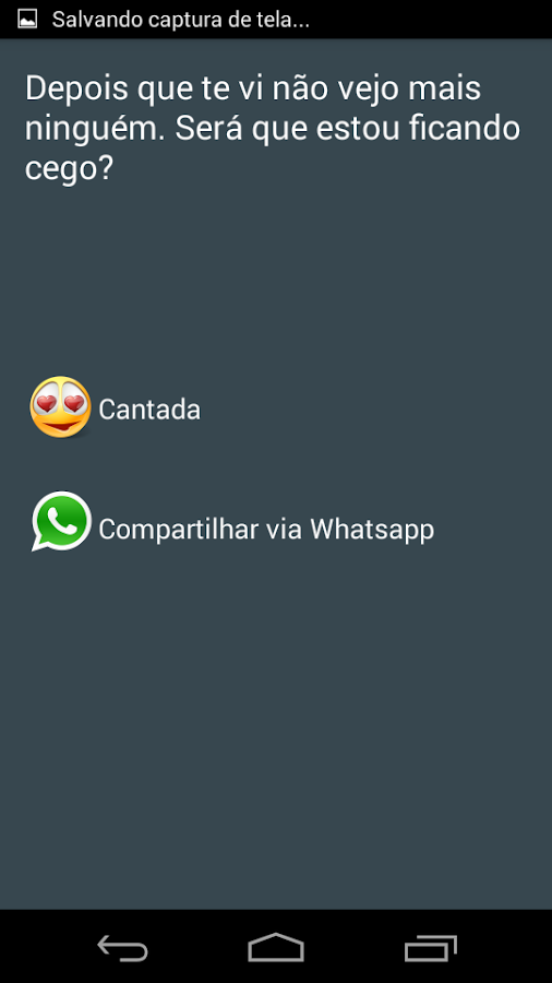 Cantada Sorteada Screen 3