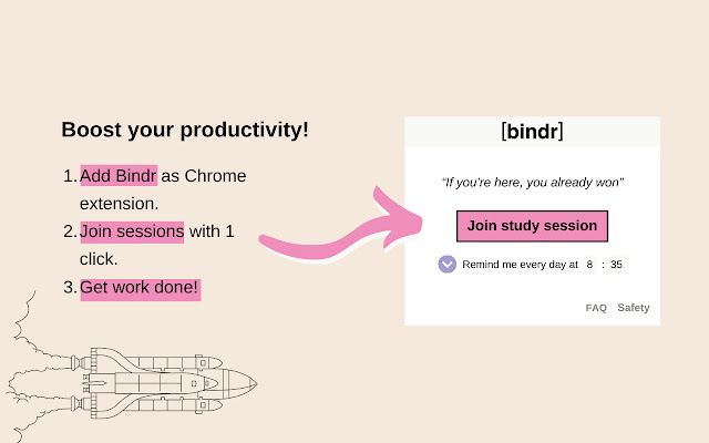 Bindr One-Click chrome extension