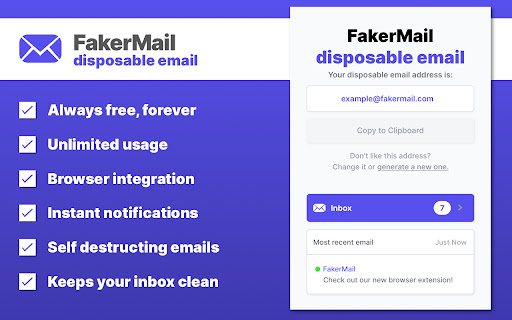 FakerMail - Unlimited Disposable Email