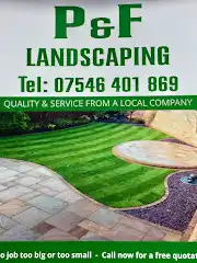 P & F Landscaping Logo