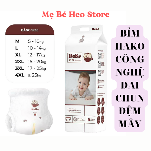 Tã Quần Hako Bịch 50 Miếng Size M