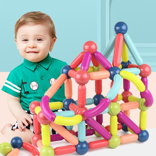 Title 4, Big Size DIY Magnetic Construction Set Early Le...