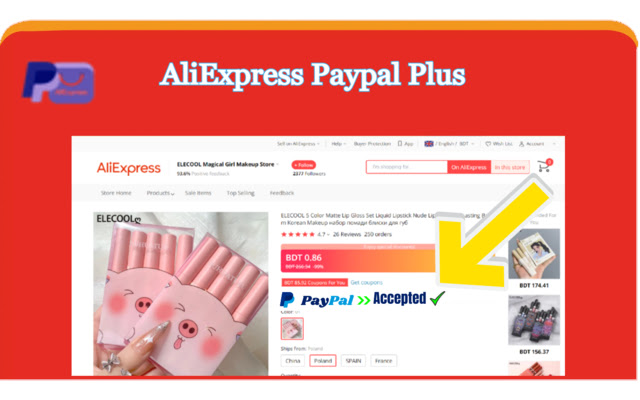 AliExpress Paypal Plus