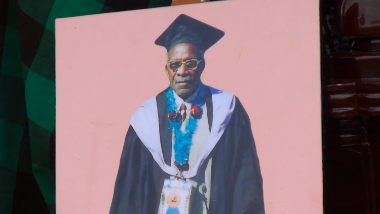 Jeremiah Mucheru who was buried at his Wanyororo Farm within Bahati subcounty in Nakuru on Tuesday