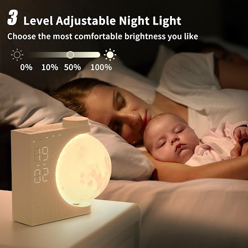 Title 9, Zevenkleurige sfeer maanlichtlamp met drie dims...