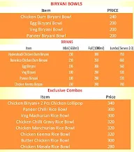 Biryani Bowl menu 1