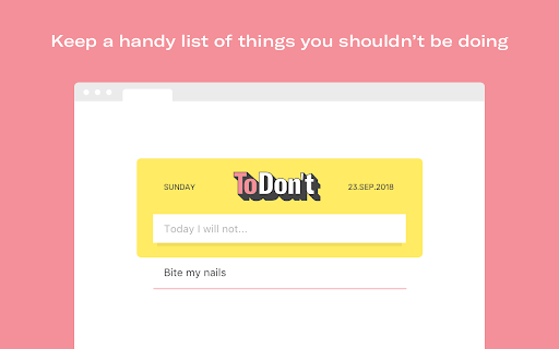 The To Don't List