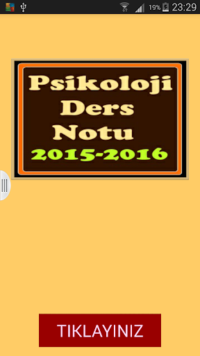 Psikoloji Ders Notu 2015 2016