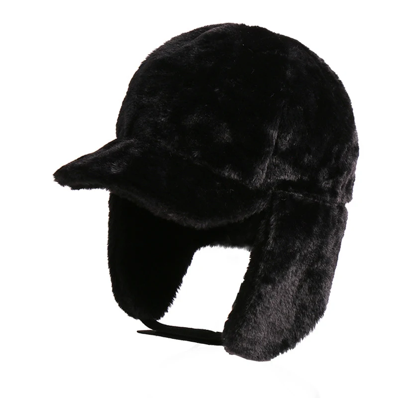 Casquette de protection auditive chaude et décontractée en peluche assortie à tout
