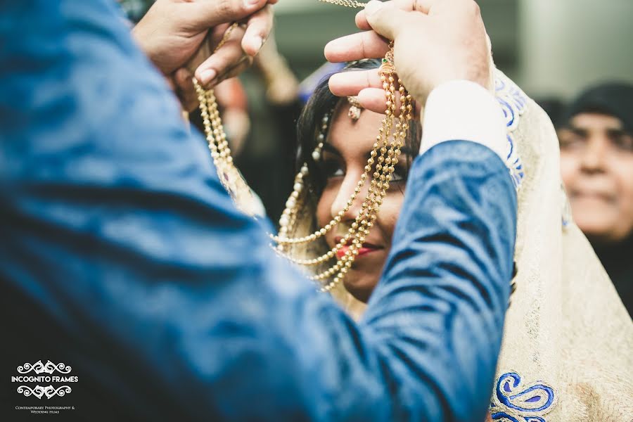 Fotógrafo de casamento Sujith Kumar (incognitoframes). Foto de 16 de maio 2017