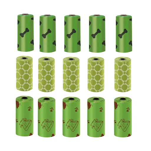 5Rolls 10Rolls Degradable Cat Dog Poop Bags Outdoor House for Dogs Clean Refill Garbage Bag Dog Accessories Thickened Ba