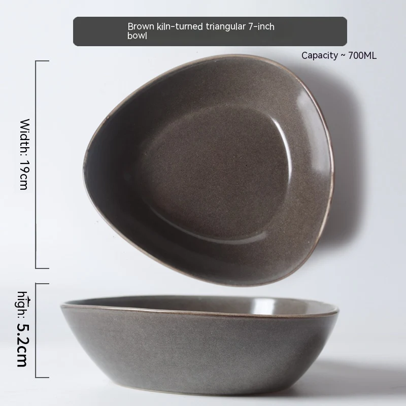 Retro Irregular Flaw Salad Plates offer unique charm to your dining. Serve your salads in style and enjoy the rustic imp