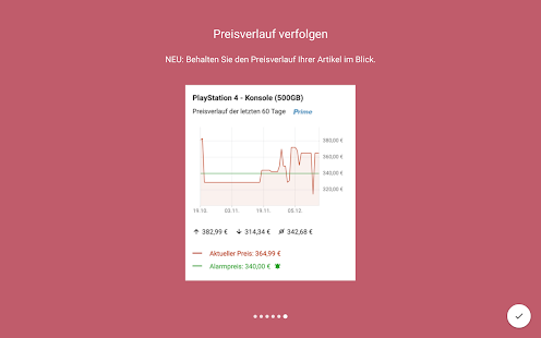 Preisalarm für Amazon Screenshot