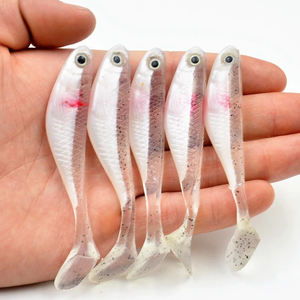 Title 4, Lot de 5 Leurres de Pêche en Silicone en Forme ...