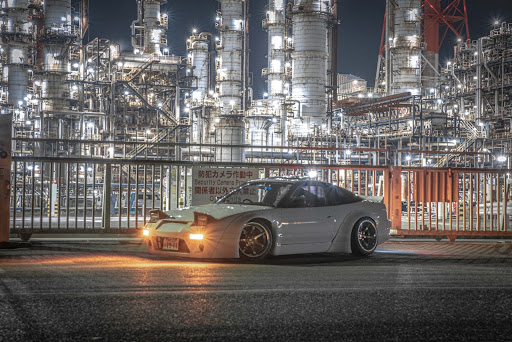 180sx Krps13のロケットバニー マークx G S Workwheels 鹿島製油所 工場夜景とコラボに関するカスタム メンテナンスの投稿画像 車のカスタム情報はcartune