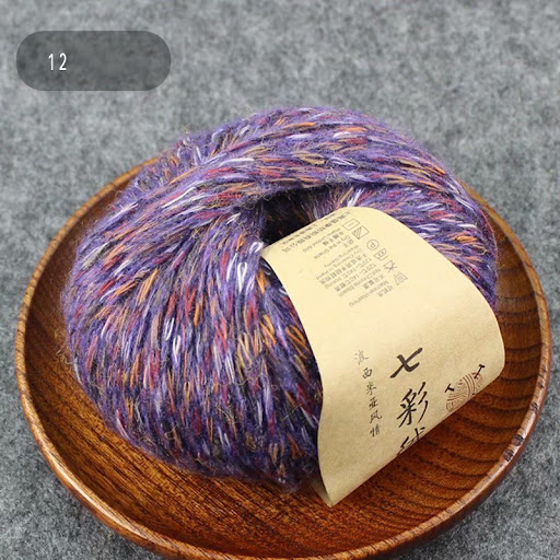 Title 15, Colorful woolen yarn, handmade crochet DIY. Per...