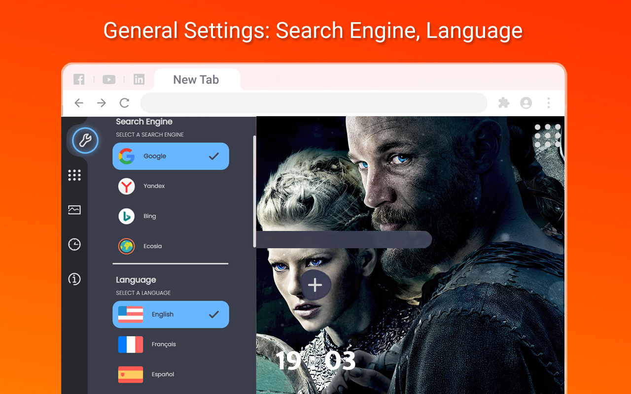 Vikings New Tab Preview image 3