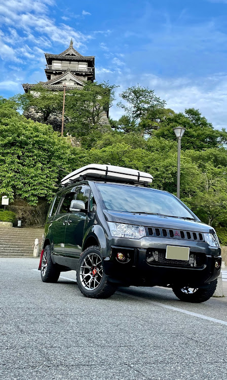 デリカD:5の丸岡城・プロジェクションマッピング・BBS・RE-V7・BBS RE-V7に関するカスタム事例の投稿画像16枚目