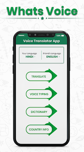 WhatsVoice  Voice Typing  Voice Translator App