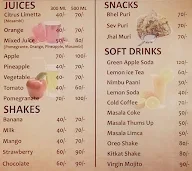 Sai Juice Point menu 1