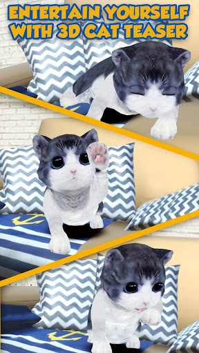 3D Cat Teaser Live Wallpaper