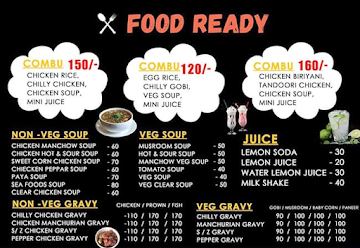 Food Ready menu 