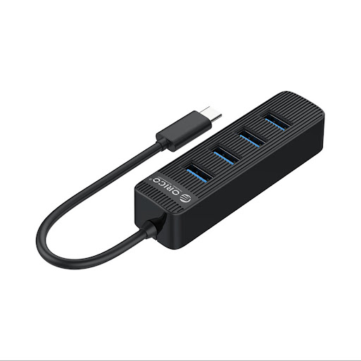 Bộ chia/ Hub Type C ra 4 cổng USB 3.0 Orico TWC3-4A-BK-EP (Đen)