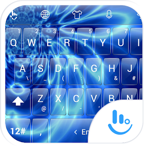 Keyboard Theme Glass Blue Wave.apk 3.0