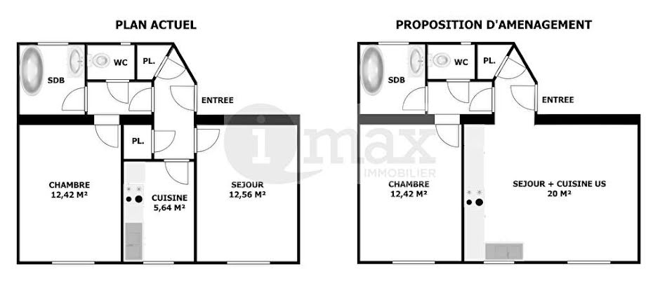 Vente appartement 2 pièces 44 m² à Courbevoie (92400), 315 000 €