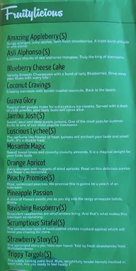 Apsara Ice Creams menu 1