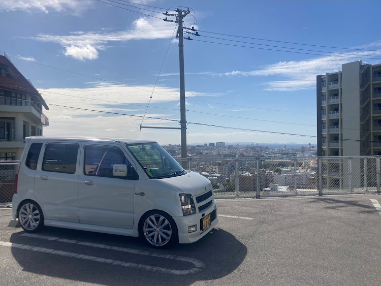 ワゴンRの純正ホイール流用の世界・mh21s・SUZUKI SPORTS Racing・車高調整に関するカスタム事例の投稿画像1枚目