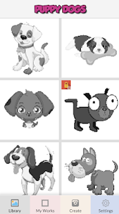 Pixel Art Puppy Dogs - Color By Number(圖1)-速報App