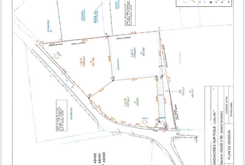  Vente Terrain à bâtir - 1 172m² à Nassandres (27550) 