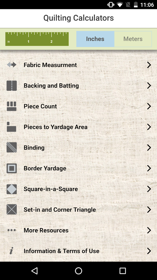 Quilting Calculators Android Apps on Google Play