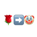 Replace red rose with clown face Chrome extension download