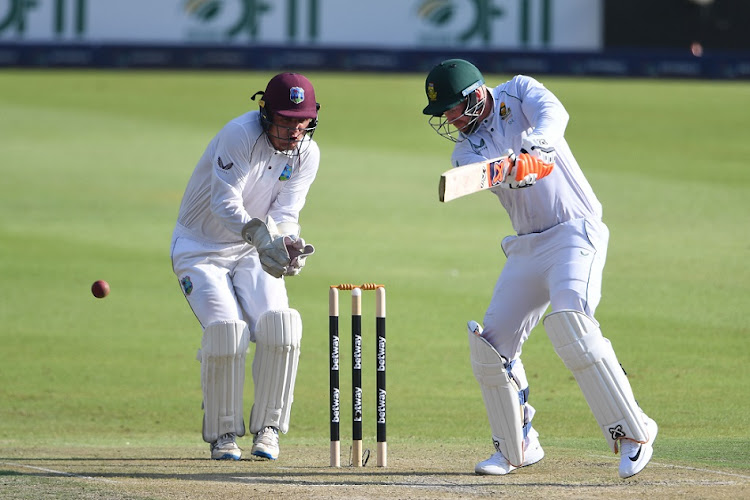 Heinrich Klaasen bats for the Proteas on day one of the second Test against West Indies at the Wanderers in Johannesburg on March 8 2023.