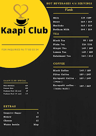 Kaapi Club menu 7