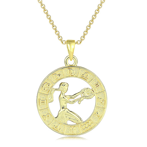 Title 13, 12 Twelve Constellation Pendant Necklace