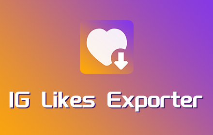 Export IG Likes - IG Likes Exporter small promo image