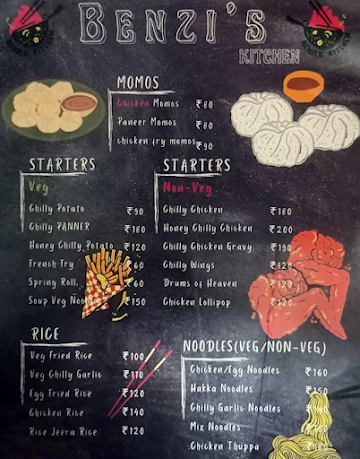 Benzi's Kitchen menu 