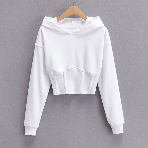 Title 17, European and American slim-fitting solid hooded...
