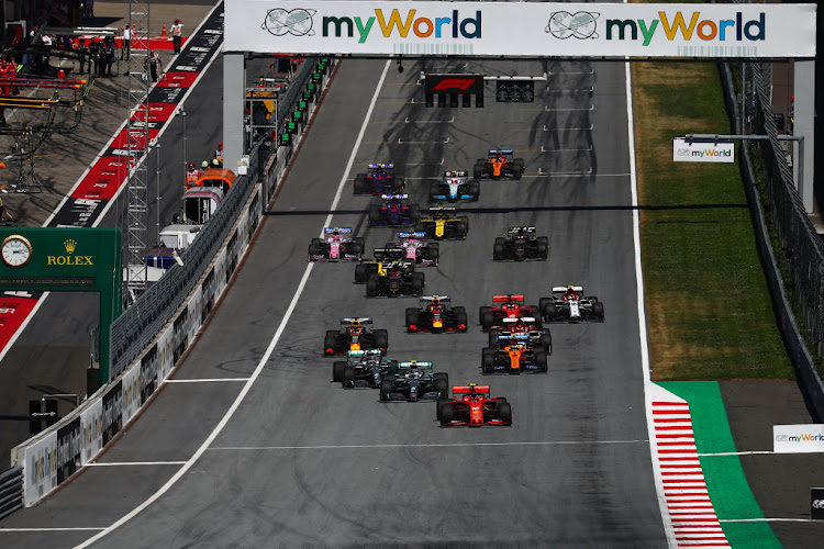 The start of the 2019 F1 Grand Prix of Austria. This year's races on 5 and 12 July will be called the Austrian Grand Prix and the Grand Prix of Steiermark (Styria).