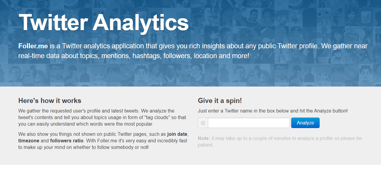 Foller.me Twitter Analytics Tool