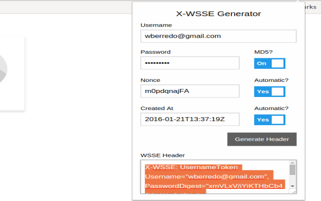 WSSE Generator Preview image 0