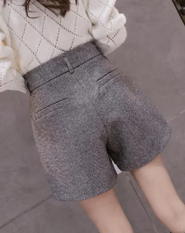 Damen Woll-Leggings mit weitem Bein - 3