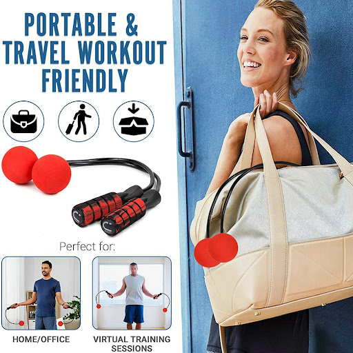 Title 5, Creative Ropeless Adjustable Jump Rope Weighted...