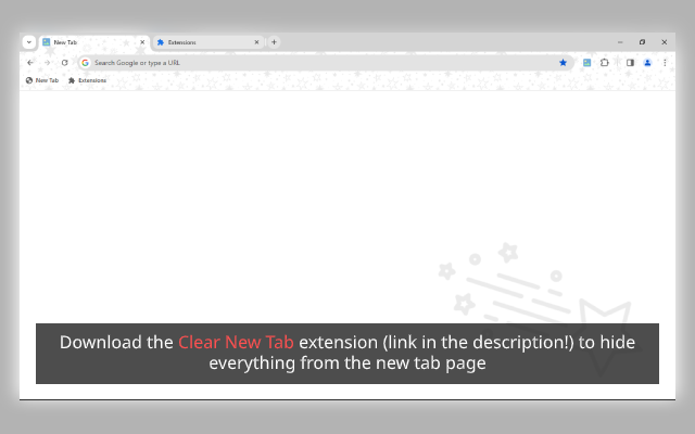 Shooting Star (grey) Chrome Extension Image 2