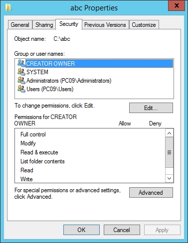 NTFS Permission