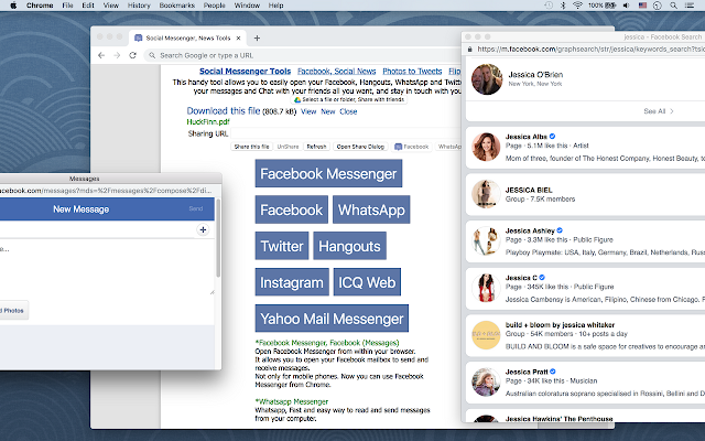 Screenshot of Social Messenger, Social News