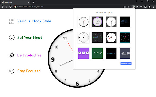 Clock Tab